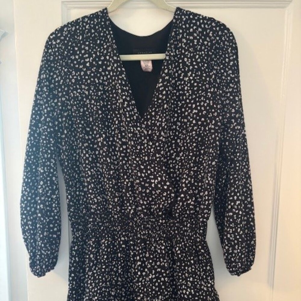 Abbeline Black and White polka dot dress